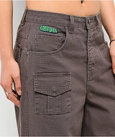 Empyre Extent Taupe Wide Leg Relaxed Cargo Jeans