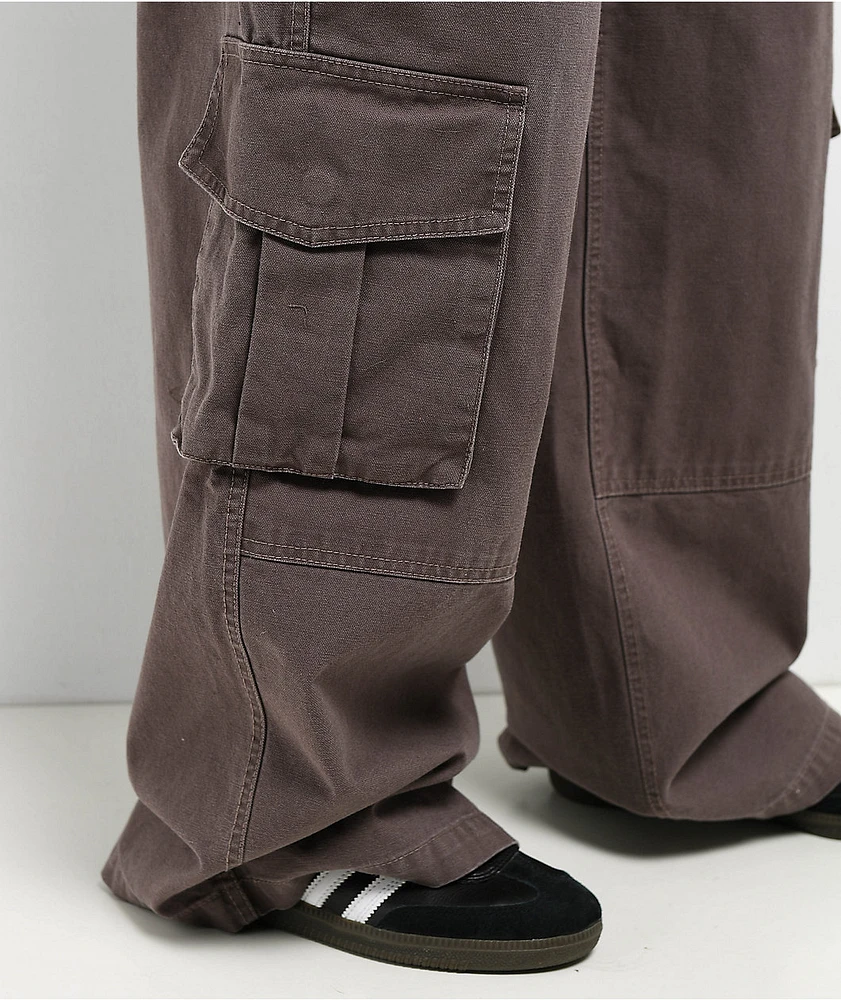 Empyre Extent Taupe Wide Leg Relaxed Cargo Jeans
