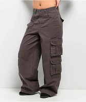 Empyre Extent Taupe Wide Leg Relaxed Cargo Jeans