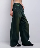 Empyre Extent Willow Black Wash Low Rise Wide Leg Jeans