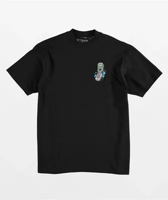 Empyre Flip Phone Embroidered Black T-shirt