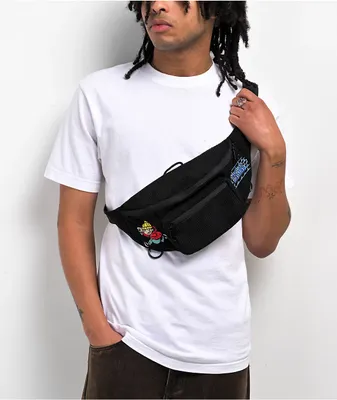 Empyre Flow Packer Embroidered Black Corduroy Fanny Pack
