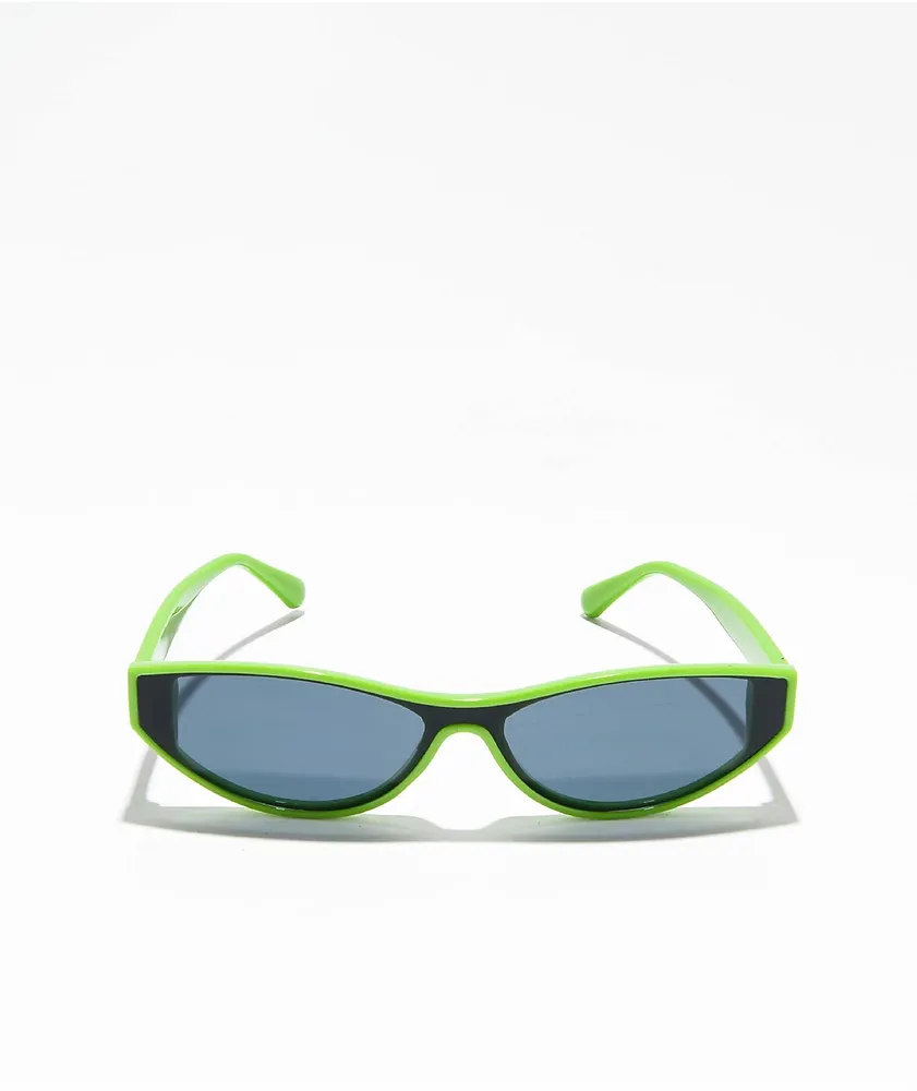 Empyre Frankie Green Square Cat Eye Sunglasses