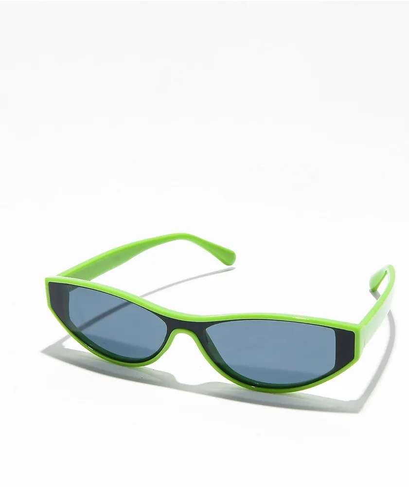 Empyre Frankie Green Square Cat Eye Sunglasses