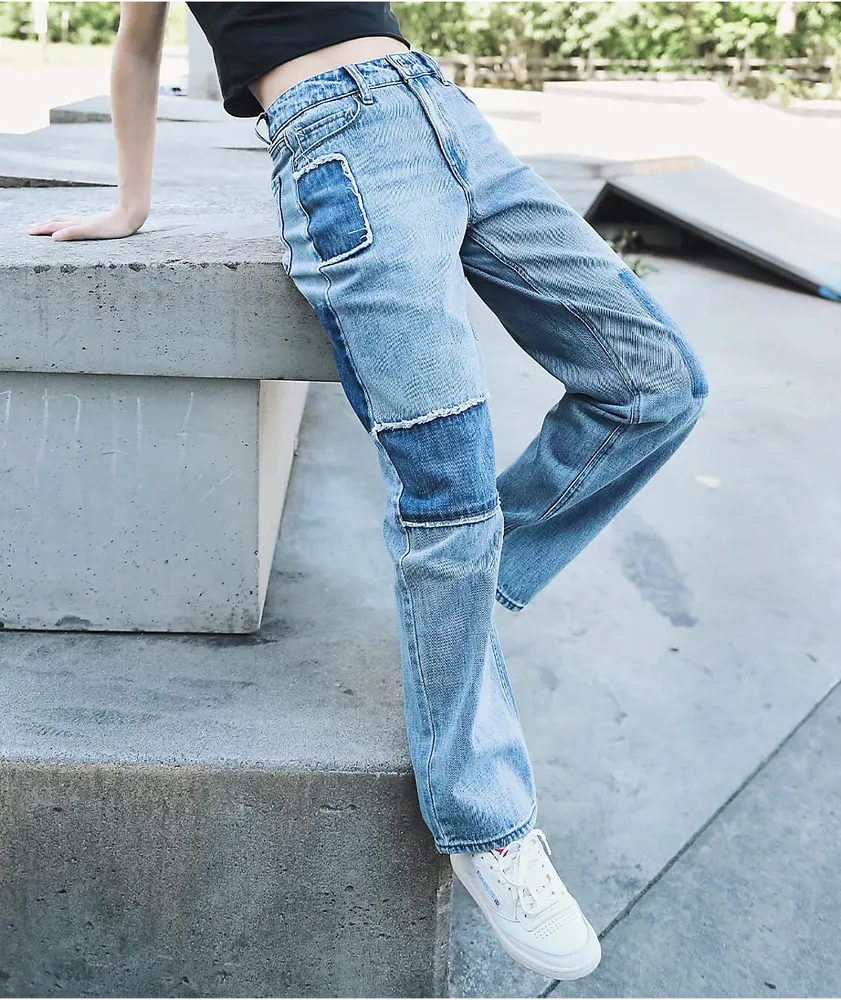 Empyre Frankie Patched Dad Jeans