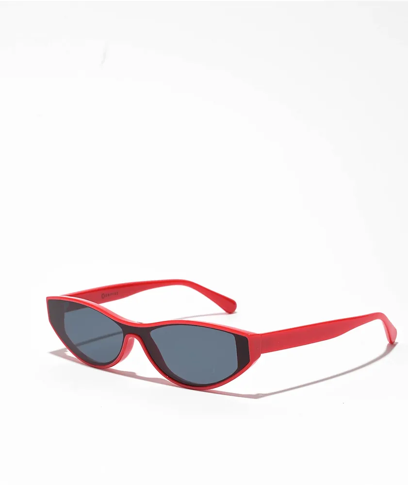 Empyre Frankie Red Square Cat Eye Sunglasses