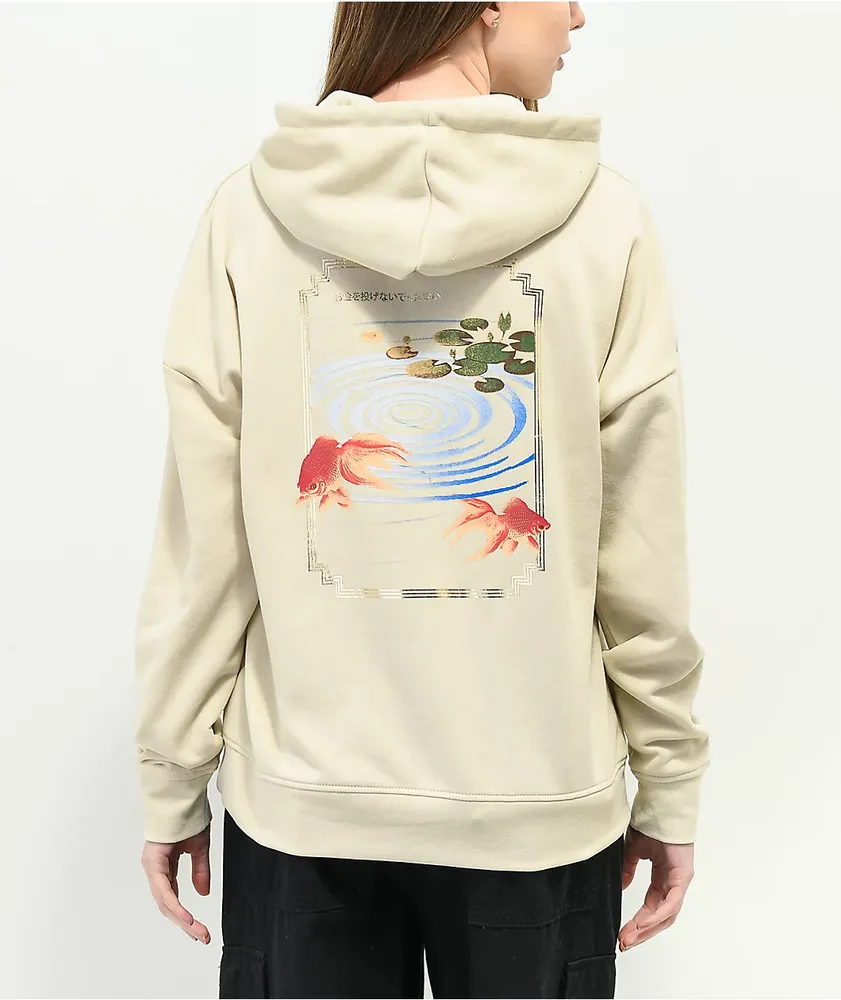 Empyre Fredia Koi Fish Natural Hoodie