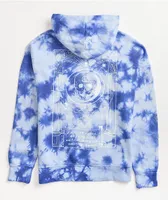 Empyre Fredia Skull Blue Tie Dye Hoodie 