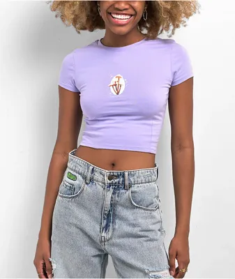 Empyre Free Your Mind Serina Lavender Baby Crop T-Shirt