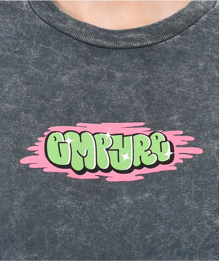 Empyre Fresh Hit Charcoal Crop T-Shirt