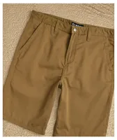 Empyre Furtive Dark Khaki Chino Shorts