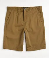 Empyre Furtive Dark Khaki Chino Shorts