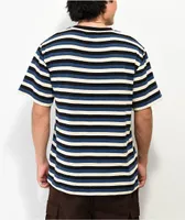 Empyre Good Sport Blue, Black & Tan Stripe T-Shirt