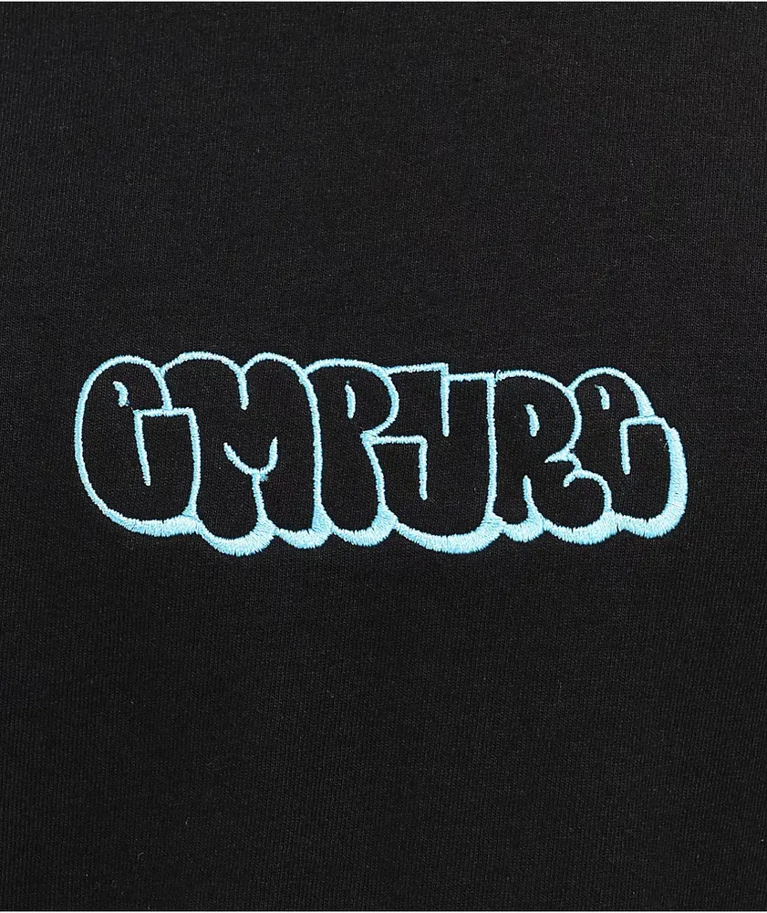 Empyre Graffiti Embroidered Black T-Shirt