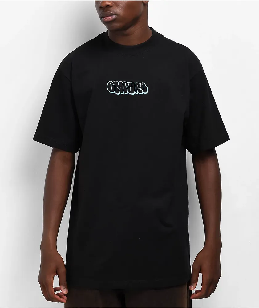 Empyre Graffiti Embroidered Black T-Shirt