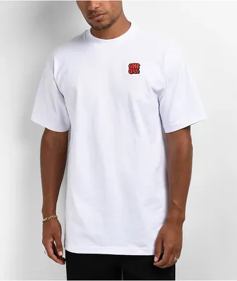 Empyre Graffiti Red Stacked White T-Shirt