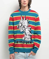 Empyre Grip Grem Red, Blue, & Green Stripe Sweater