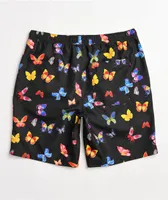 Empyre Grom Butterflies Black Board Shorts