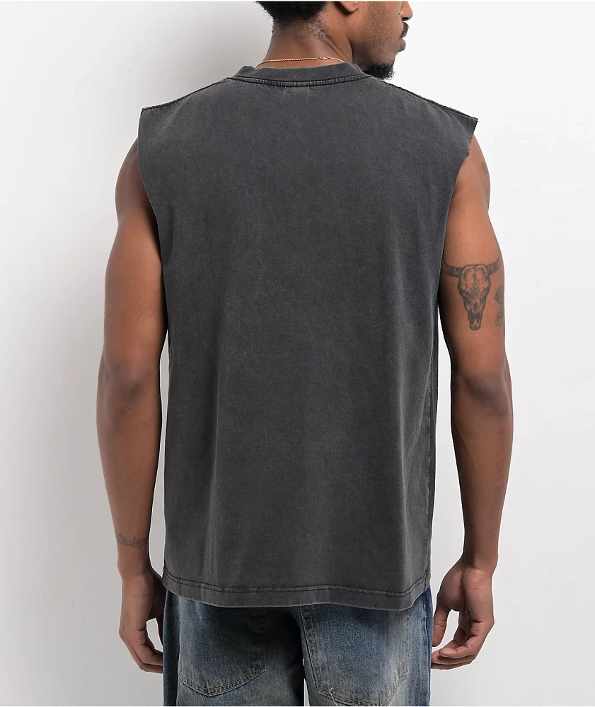 Empyre Grunge Devil Black Wash Tank Top