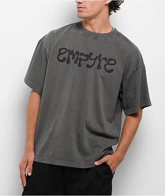 Empyre Grunge Flower Vintage Grey T-Shirt