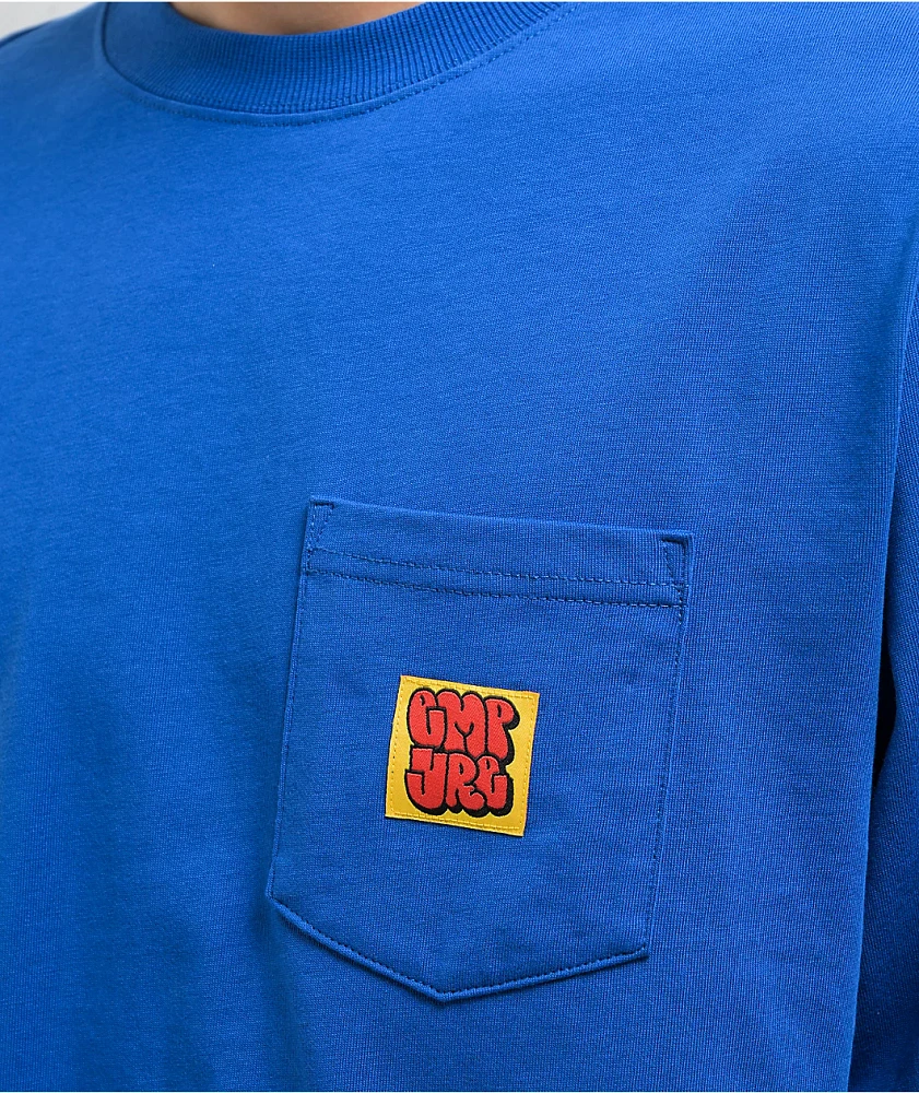 Empyre Hammer Time Royal Blue Long Sleeve Pocket T-Shirt