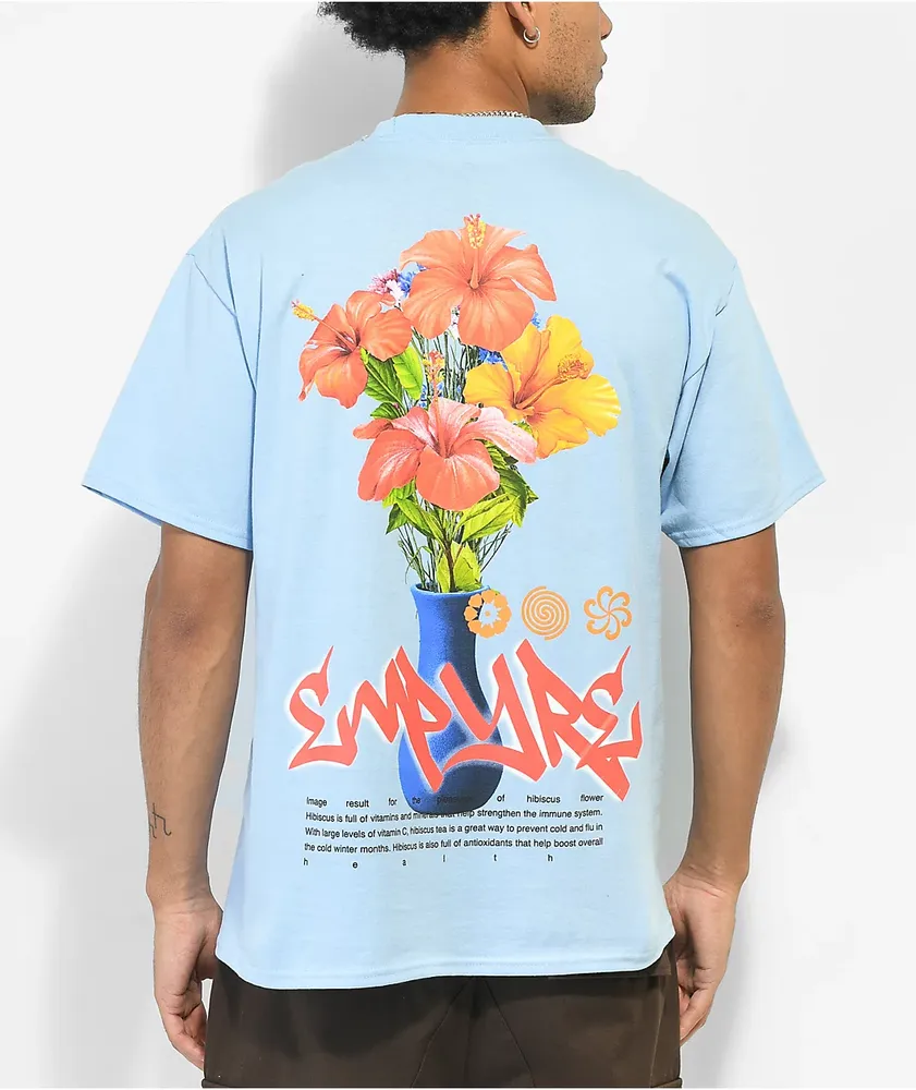 Empyre Hibiscus Boost Light Blue T-Shirt