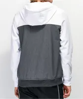 Empyre Highlights White & Charcoal Tech Fleece Jacket