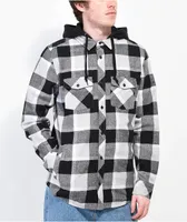 Empyre Hit Back Black & White Hooded Flannel