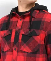 Empyre Hit Back Red Hooded Flannel