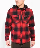 Empyre Hit Back Red Hooded Flannel