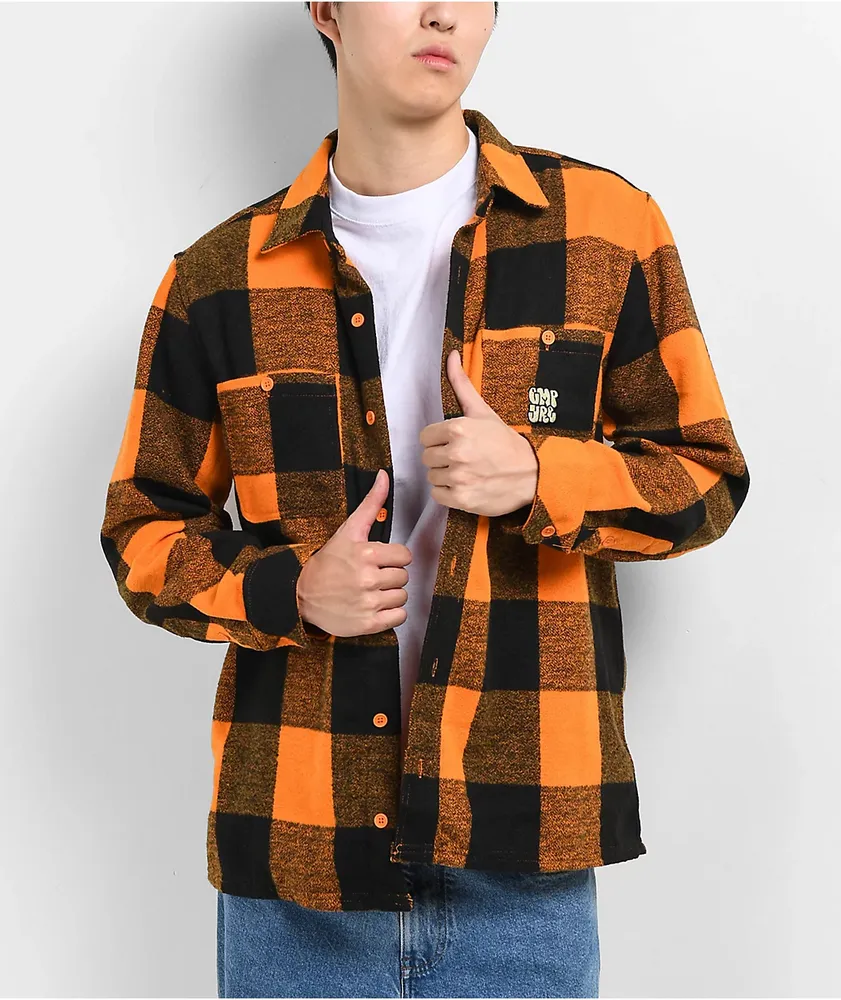 Empyre House Orange Flannel Shirt