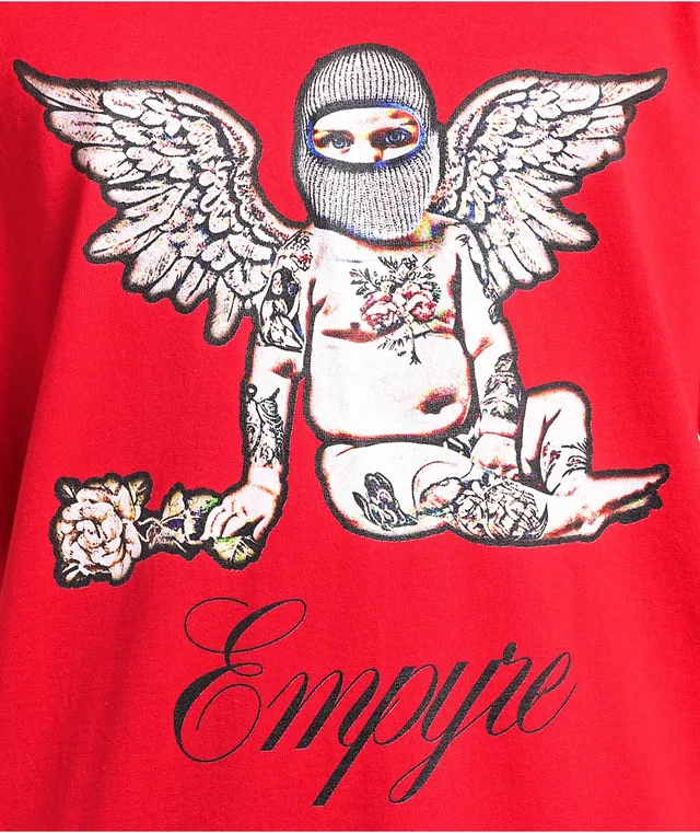 Empyre Red Graffiti Logo Black Long Sleeve T-Shirt