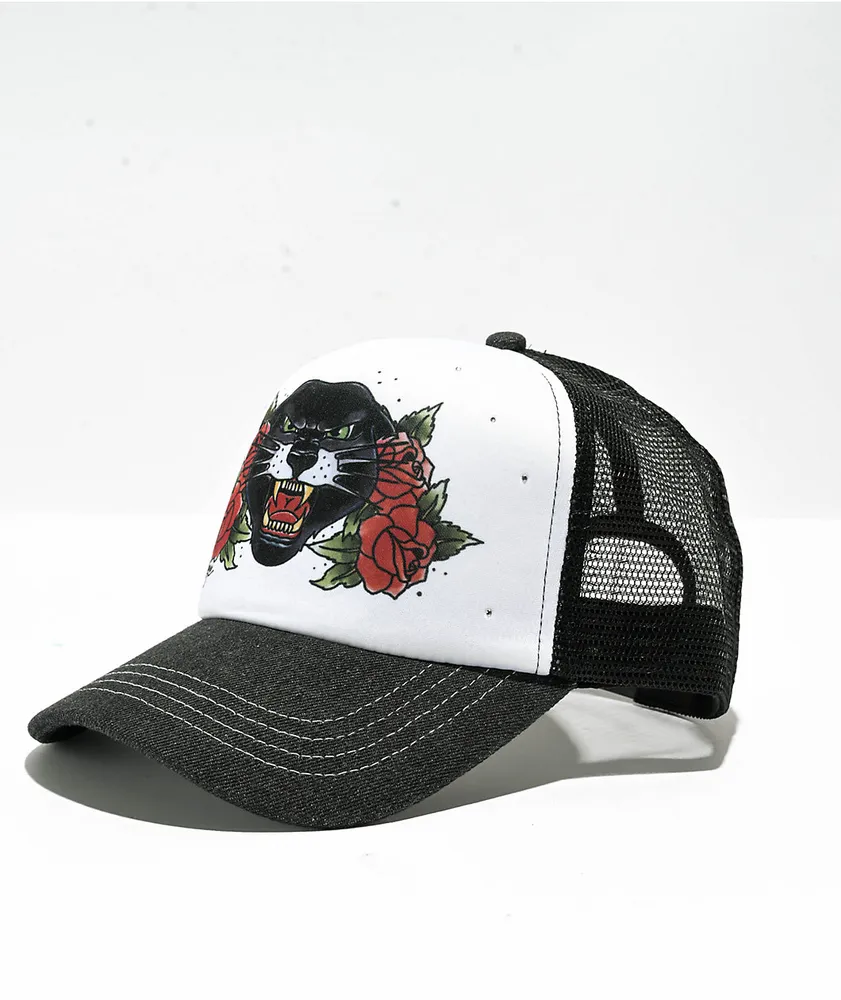 Empyre Jaguar Airbrush Black & White Trucker Hat