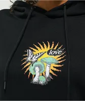 Empyre Jasmine Love Mushroom Black Hoodie