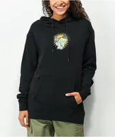 Empyre Jasmine Love Mushroom Black Hoodie