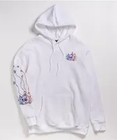 Empyre Jasmine Rainbow Skull White Hoodie