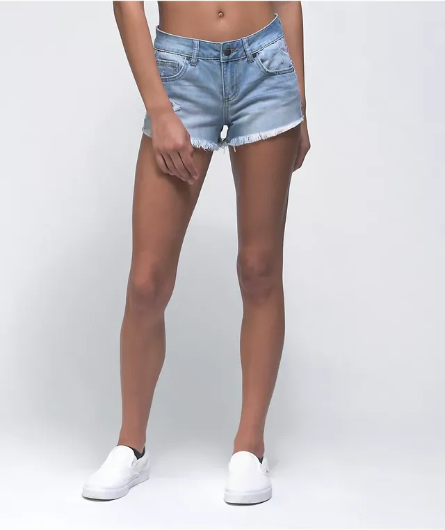 Empyre State Destroyed Denim Shorts