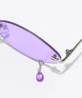 Empyre Jewel Round Lavender Sunglasses