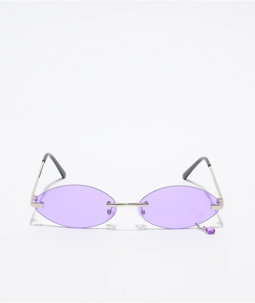 Empyre Jewel Round Lavender Sunglasses