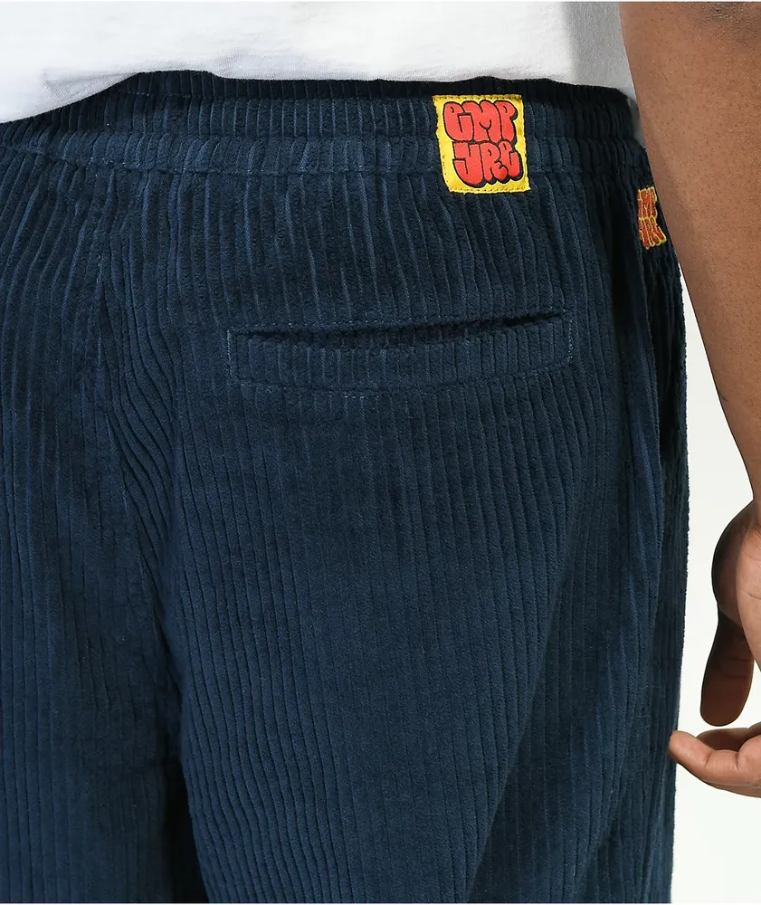 Empyre Johnny Blue Elastic Waist Corduroy Skate Pant