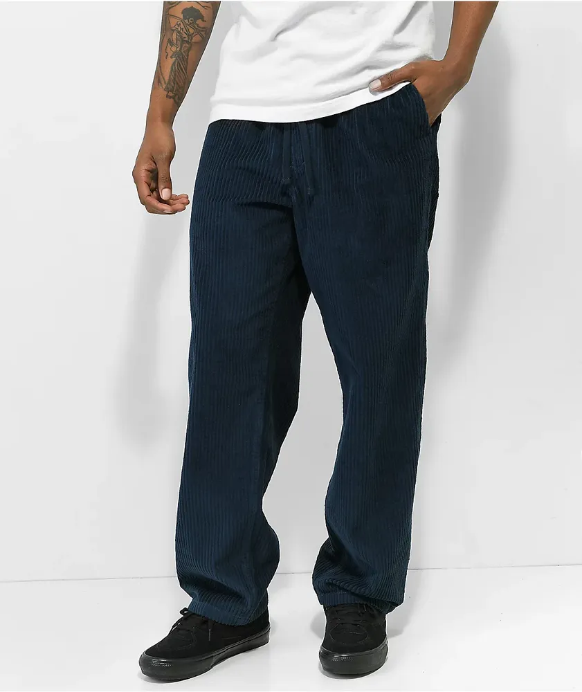 Empyre Johnny Blue Elastic Waist Corduroy Skate Pant