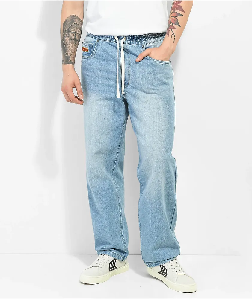 Empyre Johnny Red Elastic Waist Corduroy Skate Pants