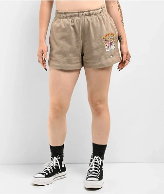 Empyre Jules Cowgirl Beige Sweat Shorts
