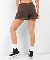 Empyre Jules Logo Brown Sweat Shorts