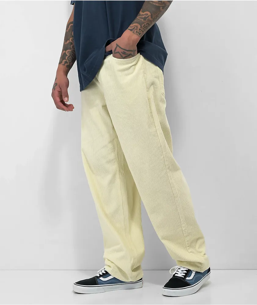 Empyre Jumbo Corduroy Cream Skate Pants