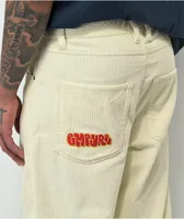 Empyre Jumbo Corduroy Cream Skate Pants