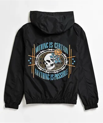 Empyre Kamryn Skull Black Windbreaker Jacket