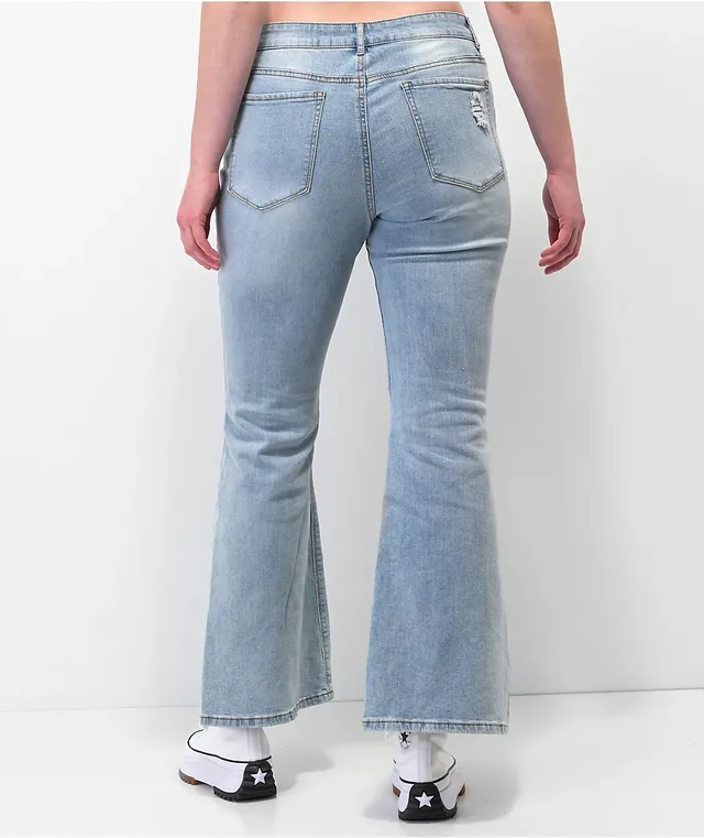 Empyre Britt Y2K Blue Low Rise Flare Jeans