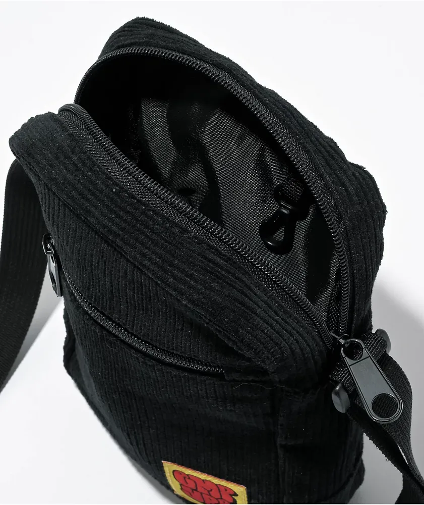 Empyre Key Black Corduroy Shoulder Bag