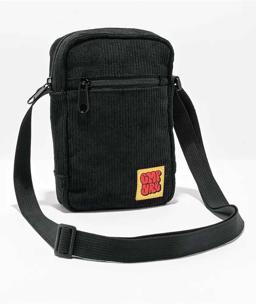 Empyre Key Black Corduroy Shoulder Bag